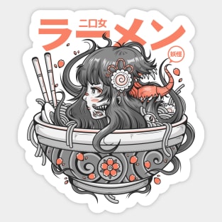 Ramen Yokai Girl Sticker